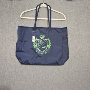 NWT VICTORIA'S SECRET PINK REVERSIBLE NYLON TRAVEL TOTE BEACH SHOPPER BAG LOGO